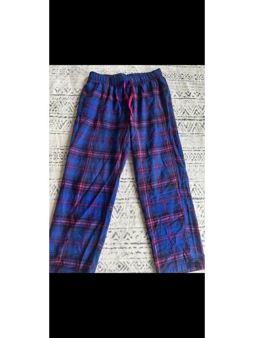 Sonoma Large Blue and Pink Plaid Sleepwear Pants